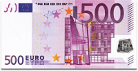 外貨紙幣の写真6 500ユーロ
