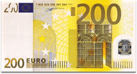 外貨紙幣の写真5 200ユーロ
