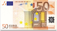 外貨紙幣の写真3 50ユーロ