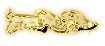 キラキラチャームのアイコン素材 ゴールド33