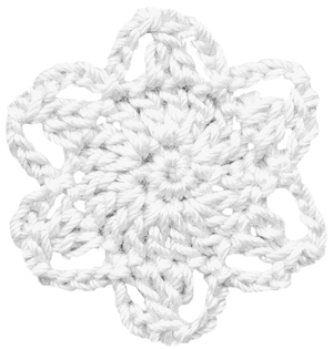 花の編み物アイコン素材8