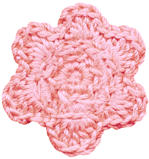 花の編み物アイコン素材9