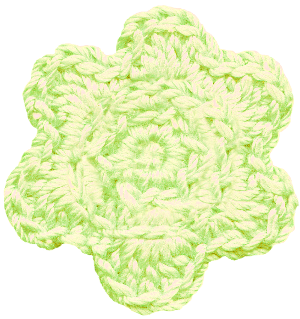 花の編み物アイコン素材12