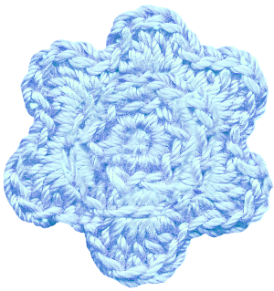 花の編み物アイコン素材13