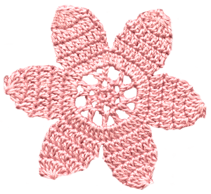 花の編み物アイコン素材21