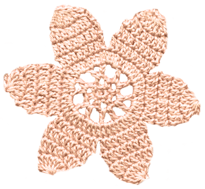 花の編み物アイコン素材22