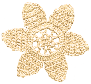 花の編み物アイコン素材23
