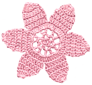 花の編み物アイコン素材26