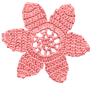 花の編み物アイコン素材27