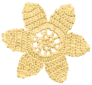 花の編み物アイコン素材29