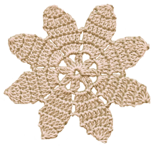 花の編み物アイコン素材32