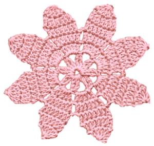 花の編み物アイコン素材33
