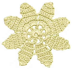 花の編み物アイコン素材35