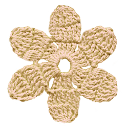 花の編み物アイコン素材39