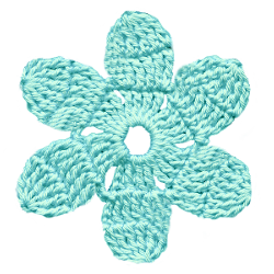 花の編み物アイコン素材42