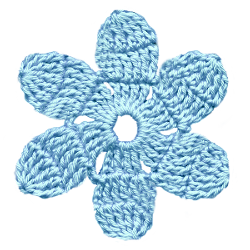 花の編み物アイコン素材43