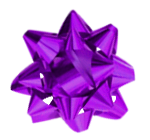ラッピング飾りリボン 紫