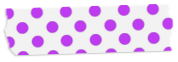 水玉・ドット柄のテープアイコン8 紫×白地